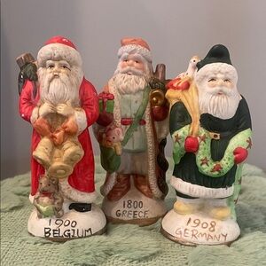Santa Claus Figurine Set - Belgium, Greece, Germany